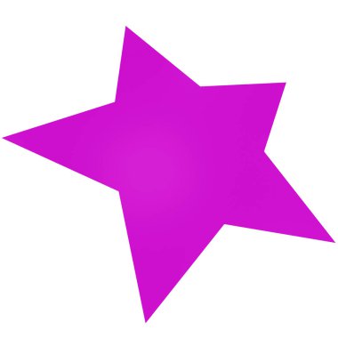 Star 3d - 5 point star - Christmas star isolated - 3d rendering