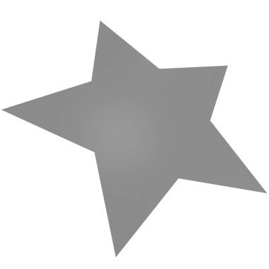 Star 3d - 5 point star - Christmas star isolated - 3d rendering