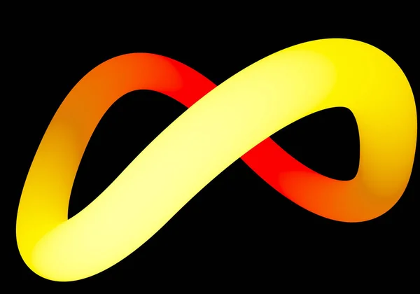 Infinity Sign Symbol Isolated Rendering — Fotografia de Stock