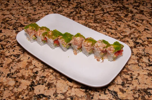 일본의 전통적 쿠바인은스 Sushi Roll 알려져 — 스톡 사진