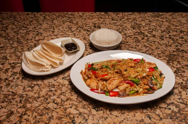 Pyszne Tajskie Jedzenie Znane Jako Bangkok Chicken — Zdjęcie stockowe