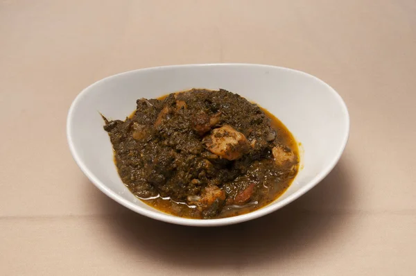 Νόστιμο Ινδικό Πιάτο Γνωστό Σπανακόπιτα — Φωτογραφία Αρχείου