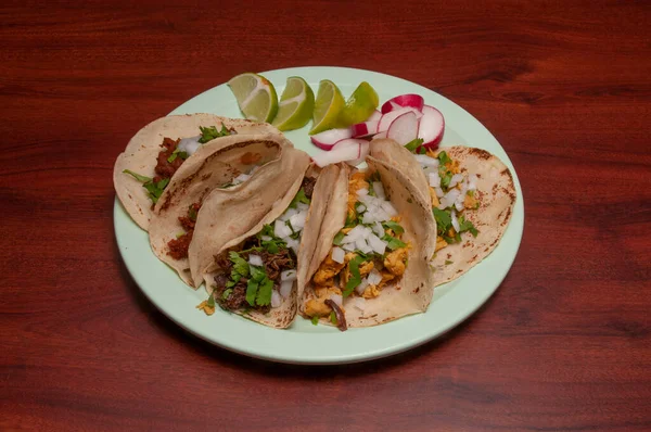Auténtica Cocina Mexicana Tex Mex Conocida Como Taco — Foto de Stock