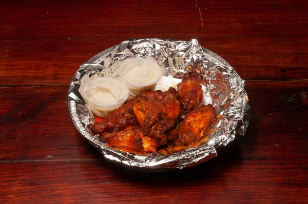 Autentisk Amerikansk Køkken Mad Bedst Kendt Som Buffalo Hot Wings - Stock-foto