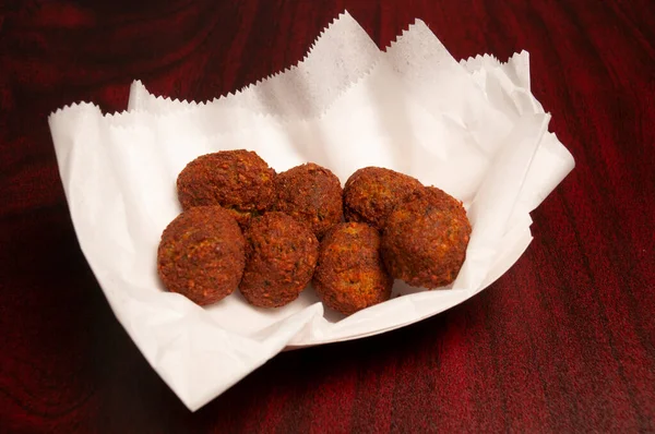 Delicious Middle Eastern Dish Known Chickpea Falafel Stock Kép