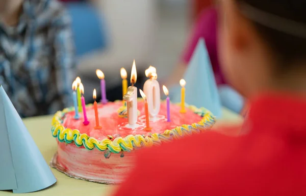 Tort Urodzinowy Radość Dzieci Jego Domu — Zdjęcie stockowe