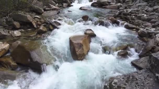 奥地利萨尔茨堡托恩国家公园Krimml瀑布景观 — 图库视频影像