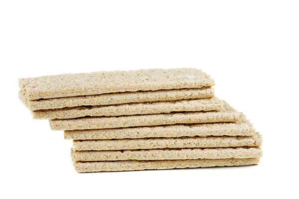 Diet Popped Wheat Cakes Isolated White Background — Stock Photo, Image
