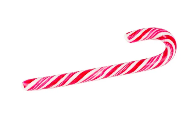 Candy Cane Isolated White Background — Stock Photo, Image