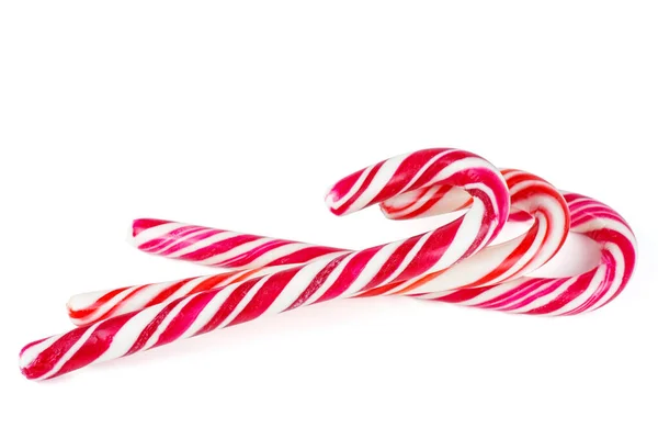 Candy Canes Isolated White Background — Stock Photo, Image