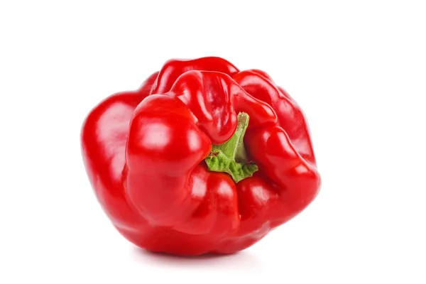 Riesige Rote Paprika Isoliert Auf Dem Weißen Hintergrund — Stockfoto