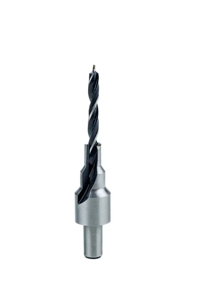 Confirmat Drill Bit Isolated White Background — Stockfoto