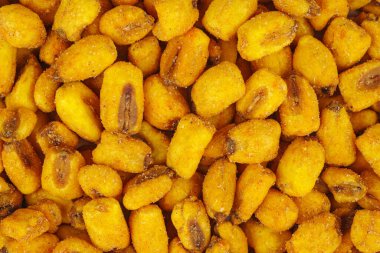 Salted roasted corn background