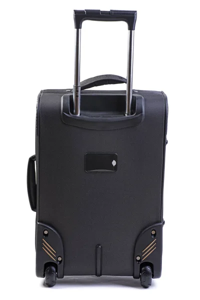 Big Black Suitcase Isolated White Background — Stock Photo, Image
