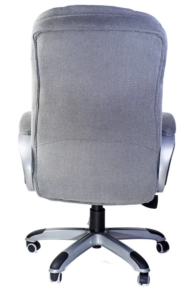 Office Arm Chair View Front Isolated White Background — 图库照片