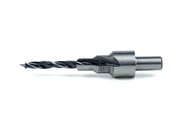 Confirmat Drill Bit Isolated White Background Stock Fotografie