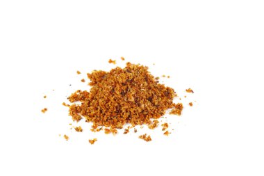 Izgara hindistan cevizi beyaz arkaplan yakın plan izole