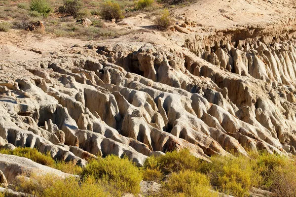 Ejemplo Erosión Severa Del Suelo Una Región Árida Sudáfrica — Foto de Stock