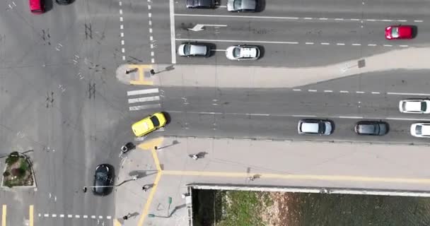 Город Сараево Столица Боснии Герцеговины Беспилотник Туманный Солнечный День Высококачественные — стоковое видео