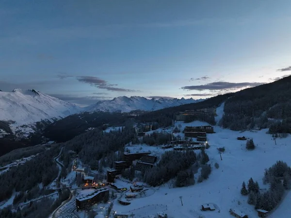 Alps Cold Mountain Snow Tourism Sport Eco Travel Mountains Landscape —  Fotos de Stock
