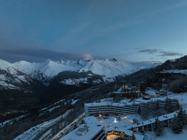 Alps Cold Mountain Snow Tourism Sport Eco Travel Mountains Landscape — Stock Photo, Image