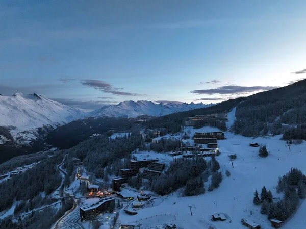 Alps Cold Mountain Snow Tourism Sport Eco Travel Mountains Landscape — Stock Photo, Image