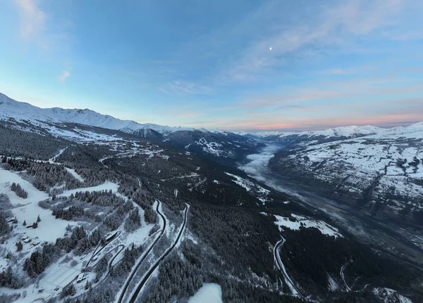 Alps Cold Mountain Snow Tourism Sport Eco Travel Mountains Landscape — Stock Photo, Image