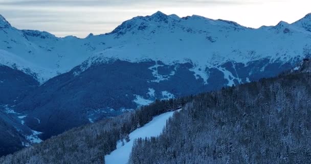 Alps Cold Mountain Snow Tourism Sport Eco Travel Mountains Landscape — Wideo stockowe