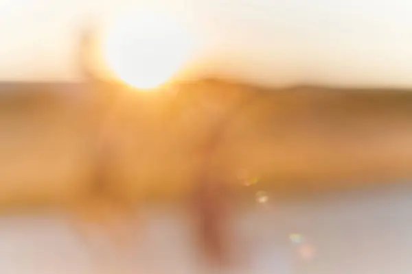 Захватывающая Красота Туманного Восхода Солнца Ранний Утренний Туман Рассеивает Золотые — стоковое фото