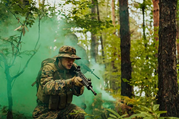 Batalla Los Militares Guerra Tropas Militares Humo —  Fotos de Stock