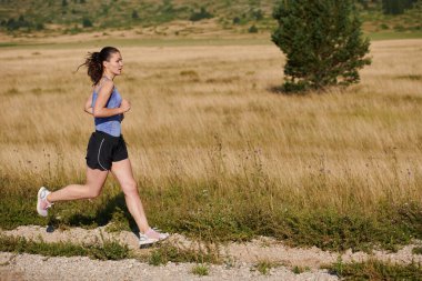 Dayanıklılık ve kararlılığı somutlaştıran tek bir koşucu, sağlıklı bir yaşam tarzını benimserken, yaklaşan maraton müsabakaları için hazırlanarak, coşkuyla fitness hedeflerini takip eder. 