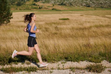 Dayanıklılık ve kararlılığı somutlaştıran tek bir koşucu, sağlıklı bir yaşam tarzını benimserken, yaklaşan maraton müsabakaları için hazırlanarak, coşkuyla fitness hedeflerini takip eder. 