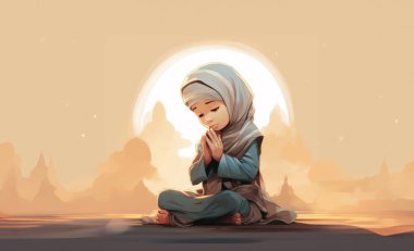 Hassas bir anda, genç bir kız 