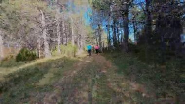 Sportif çift, sabahın erken saatlerinde büyülü bir ormanda koşuşturarak kır yolunu kat ediyor. Açık hava sporu, spor ve sağlık doğada macera, aşk ve aktif yaşam tarzıyla buluşur.