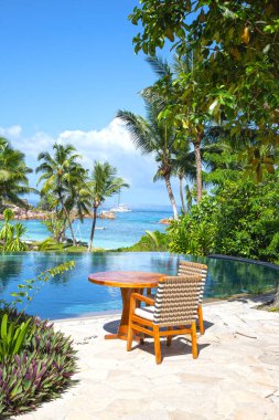 Famous Beach Anse Georgette on the Praslin island, Seychelles