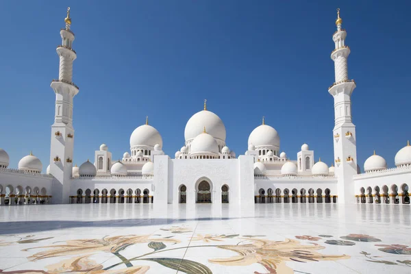 Slavná Mešita Sheikha Zayeda Abu Dhabi Spojené Arabské Emiráty — Stock fotografie