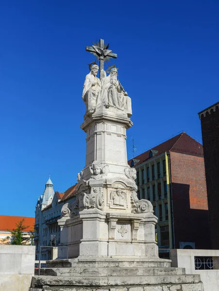 Szeged市匈牙利Dom广场雕像地标建筑 — 图库照片