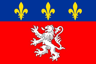 Lyon şehir bayrağı Fransa ülke sembolü