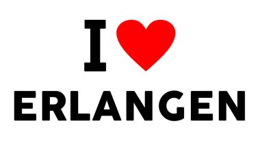 Erlangen Almanya 'nın sembolünü seviyorum.
