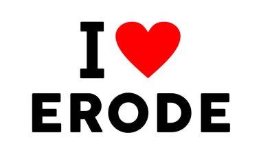 Erode 'un Hindistan sembolü illüstrasyonunu seviyorum