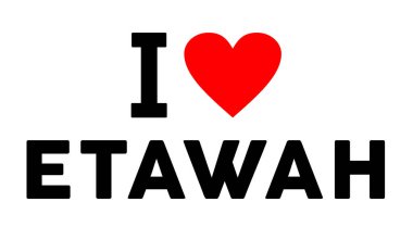 Etawah Hindistan 'ın sembolünü seviyorum.