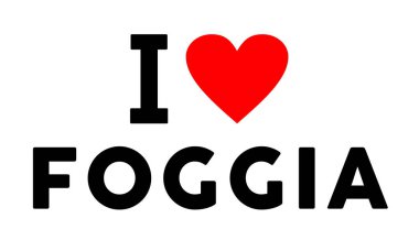 Foggia İtalya 'nın sembolünü seviyorum.