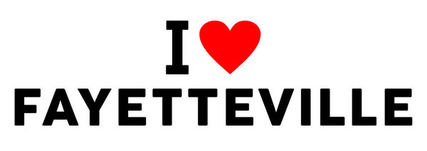 Я люблю символ Соединенных Штатов - город Эттевилл