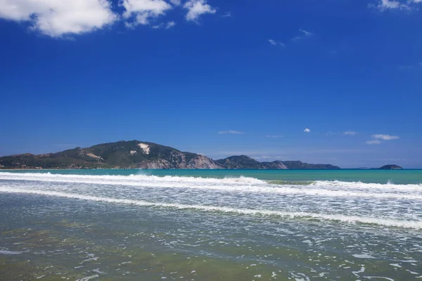 Sandy Beaches Zakynthos Zakintos Greek Island Ionian Sea West Peloponnese — Stock Photo, Image