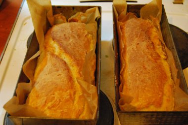 home bread after baking