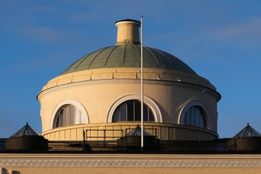 Helsinki 'deki Finlandiya Ulusal Kütüphanesi' nin çatısı