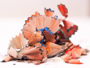 A pile of pencil shavings clipart