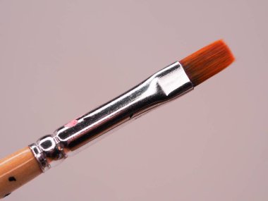Turuncu tüylü boya fırçası