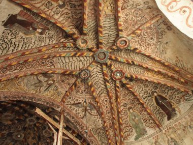 Aland adalarındaki Kumlinge kilisesinin içinde.