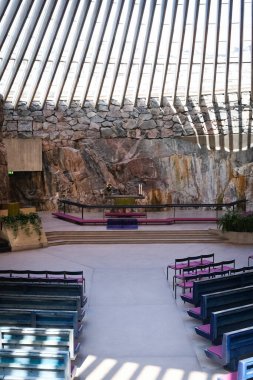 Helsinki temppeliaukio Kilisesi'nin iç